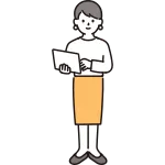 Woman With A Computer 2 SVG Icon